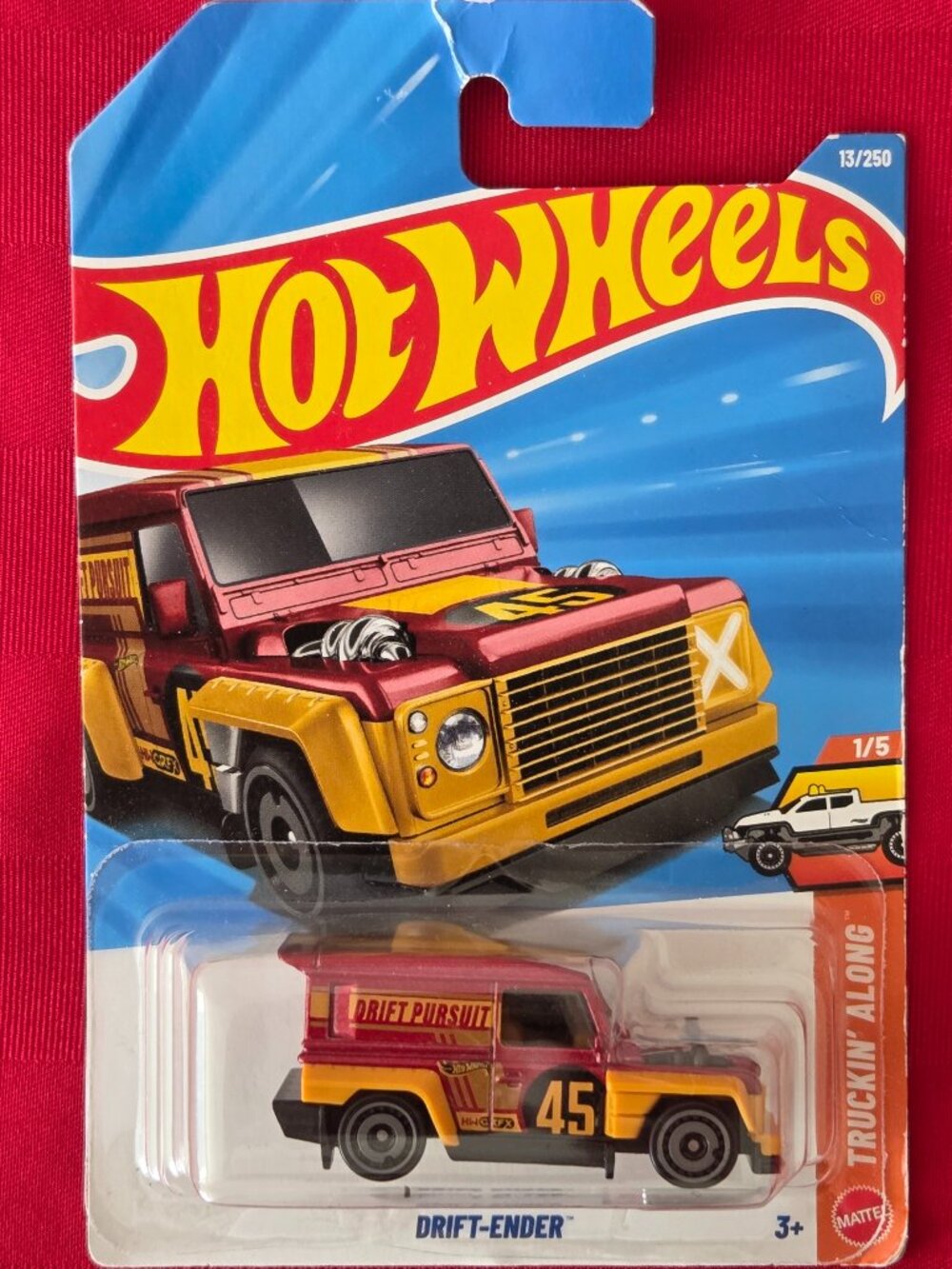 2025 HOT WHEELS, DRIFT-ENDER, #1, MINT IN THE PACKAGE!!!